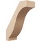 Ekena Millwork 5-inch W x 12-inch D x 16-inch H Baker Rough Cedar Woodgrain TimberThane Knee Brace, Primed BRCUR05X12X16BKRRCPR - alternate 1